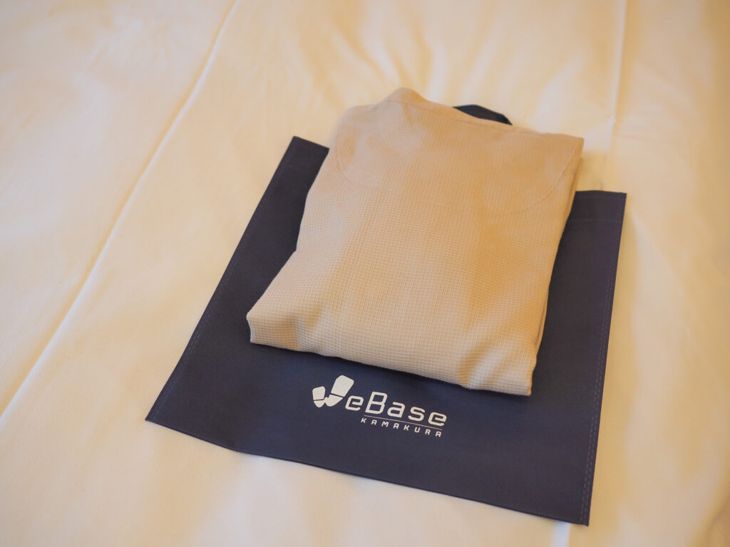 WeBase鎌倉の客室にある館内着