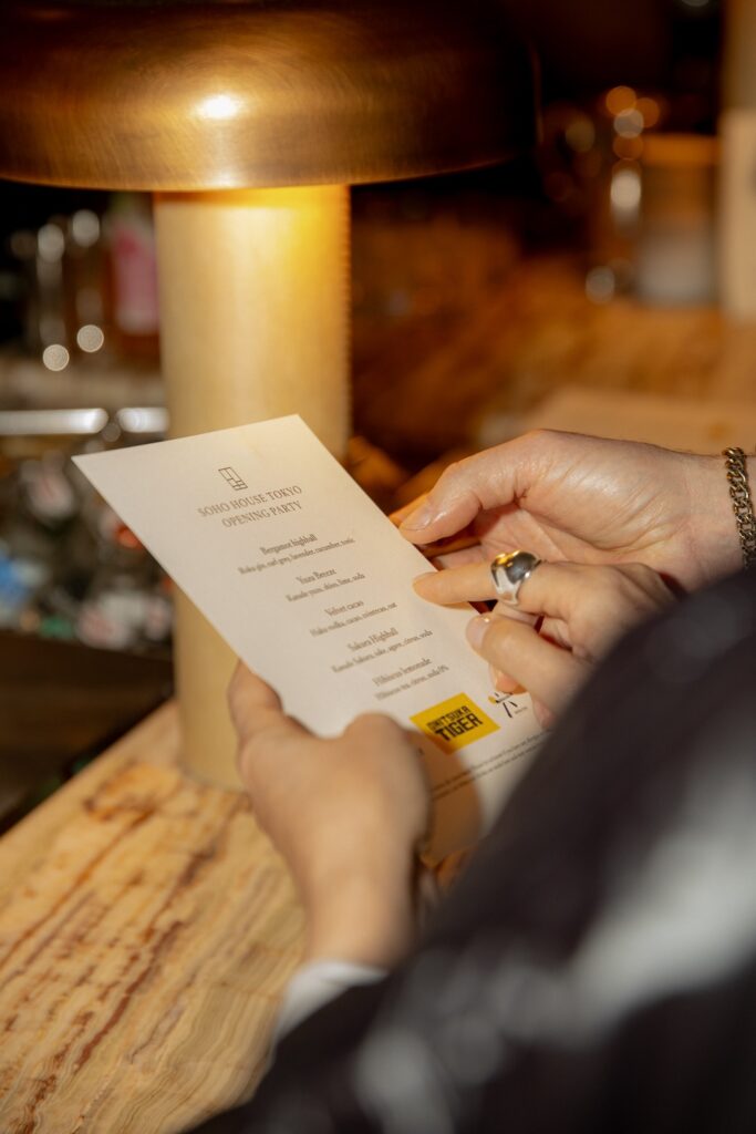 ソーホーハウス東京とオニツカタイガーが共同開催したオープニングイベント