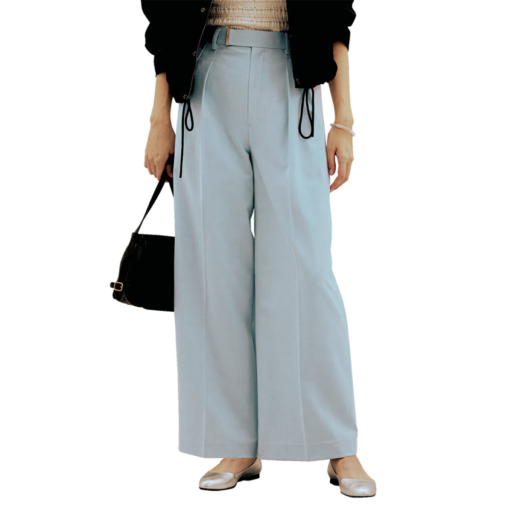 キレイ色センタープレススラックス