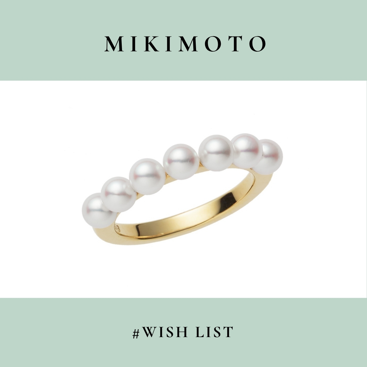 ミキモト　ジュエリー　リング　パール