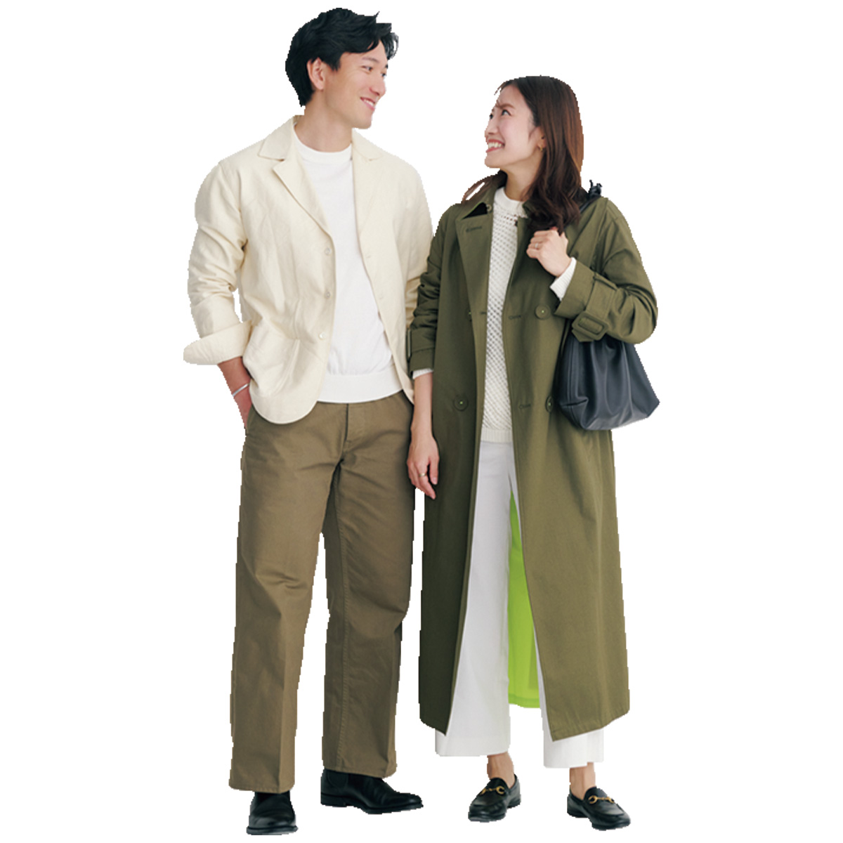 アースカラーのリンクコーデ