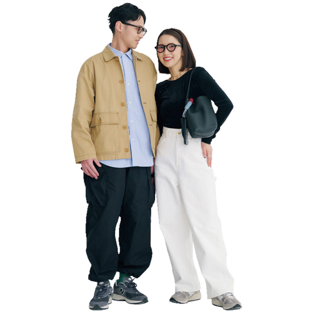 スニーカーリンクのカップルコーデ