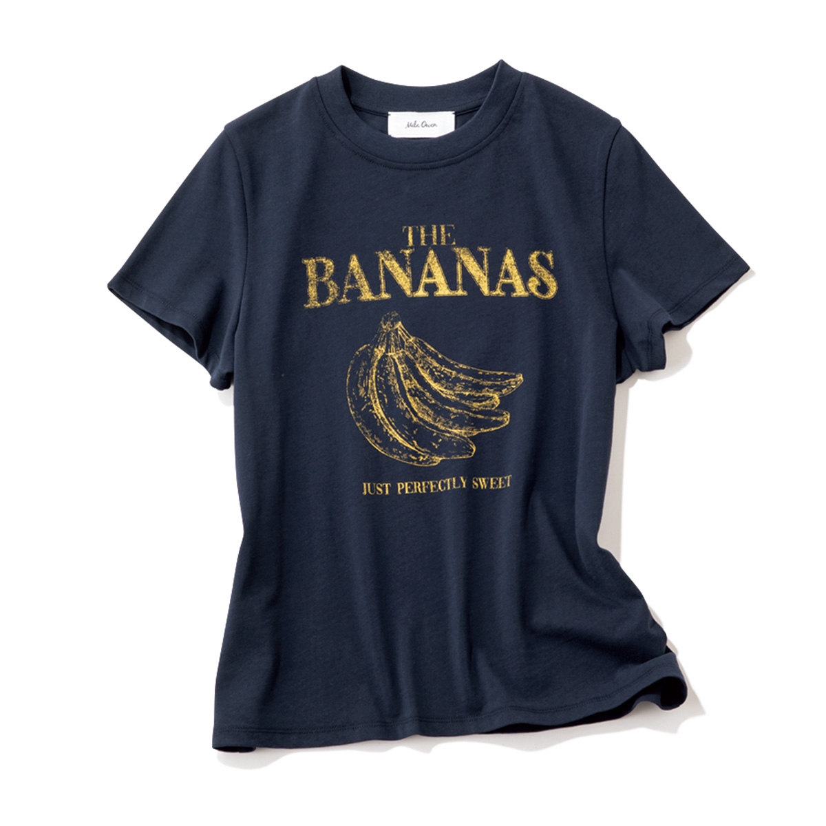 ネイビーにイエローのロゴTシャツ