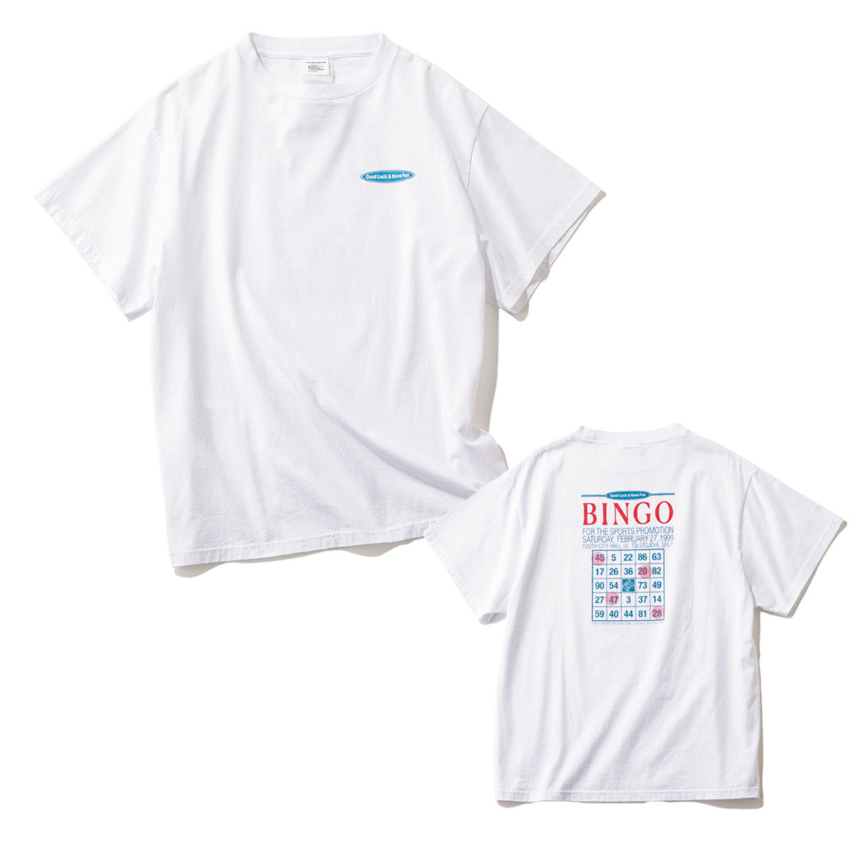 バックプリント白Tシャツ