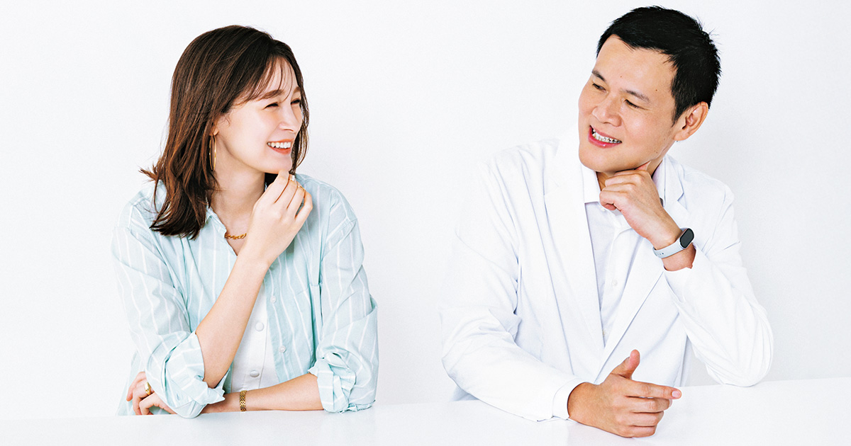 精神科医Tomy先生とモデルの藤井サチさん