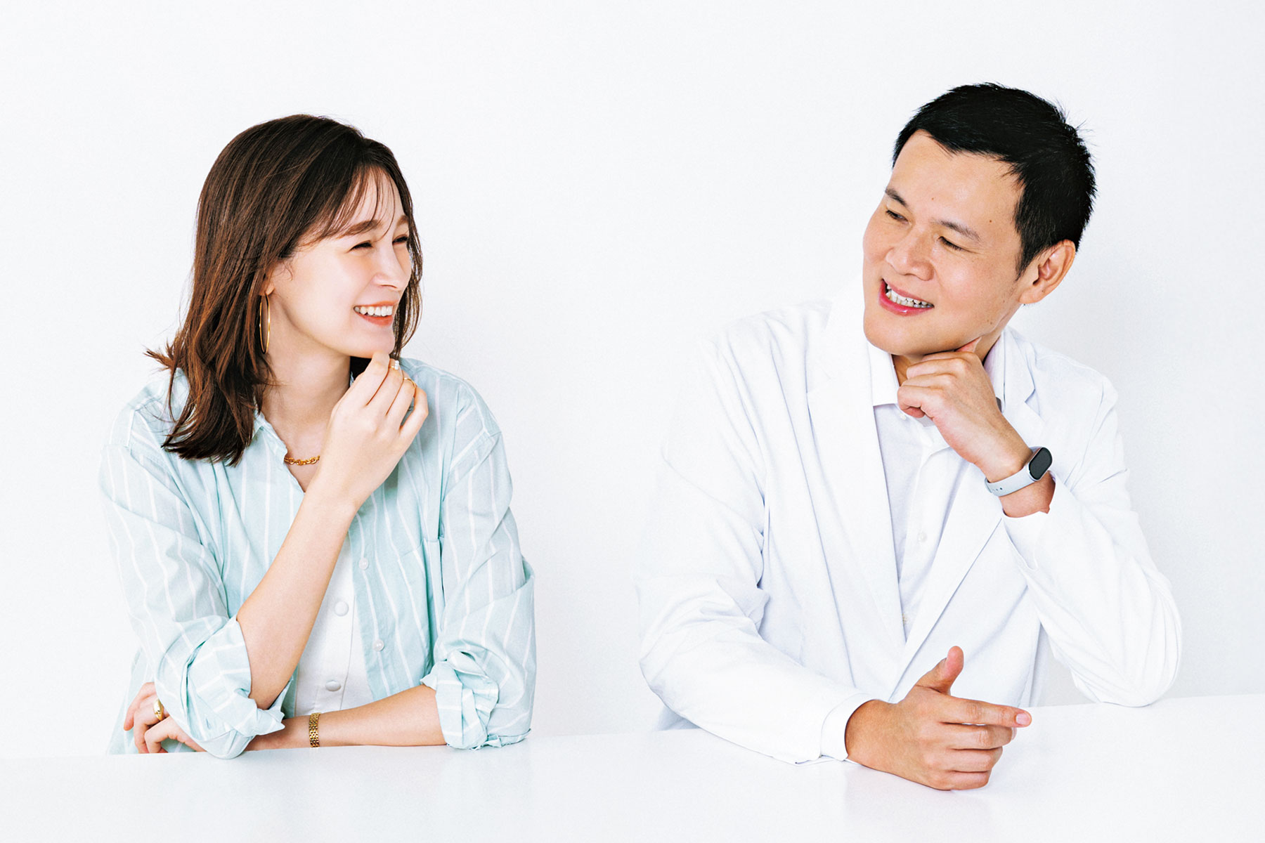 精神科医Tomy先生とモデルの藤井サチさん