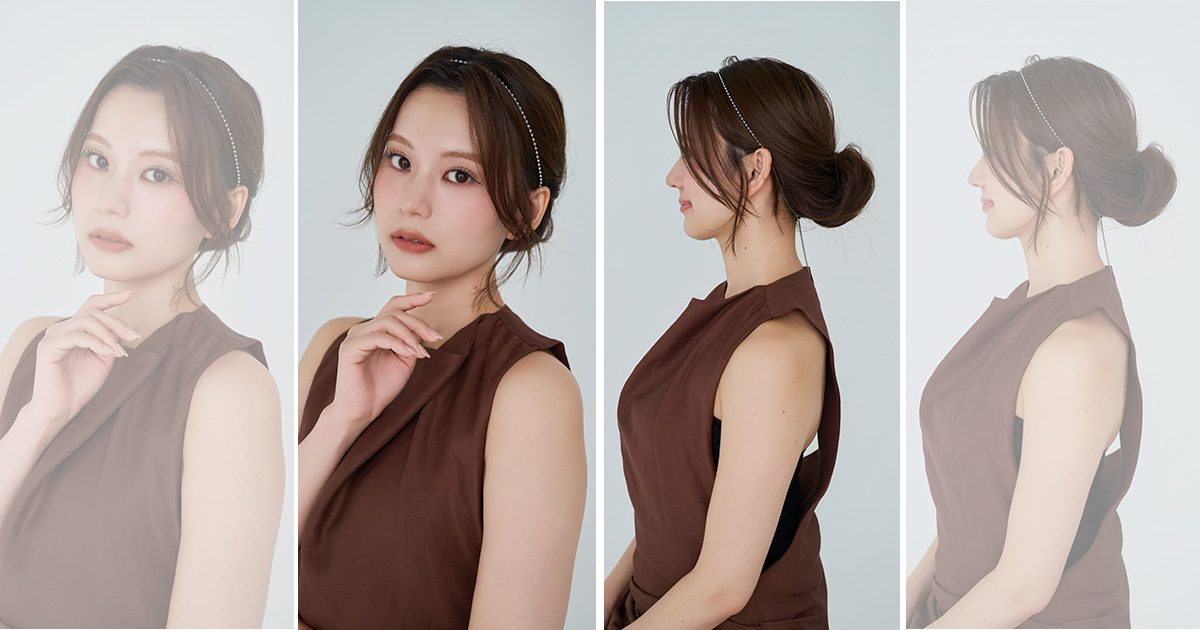 カチューシャヘアアレンジ