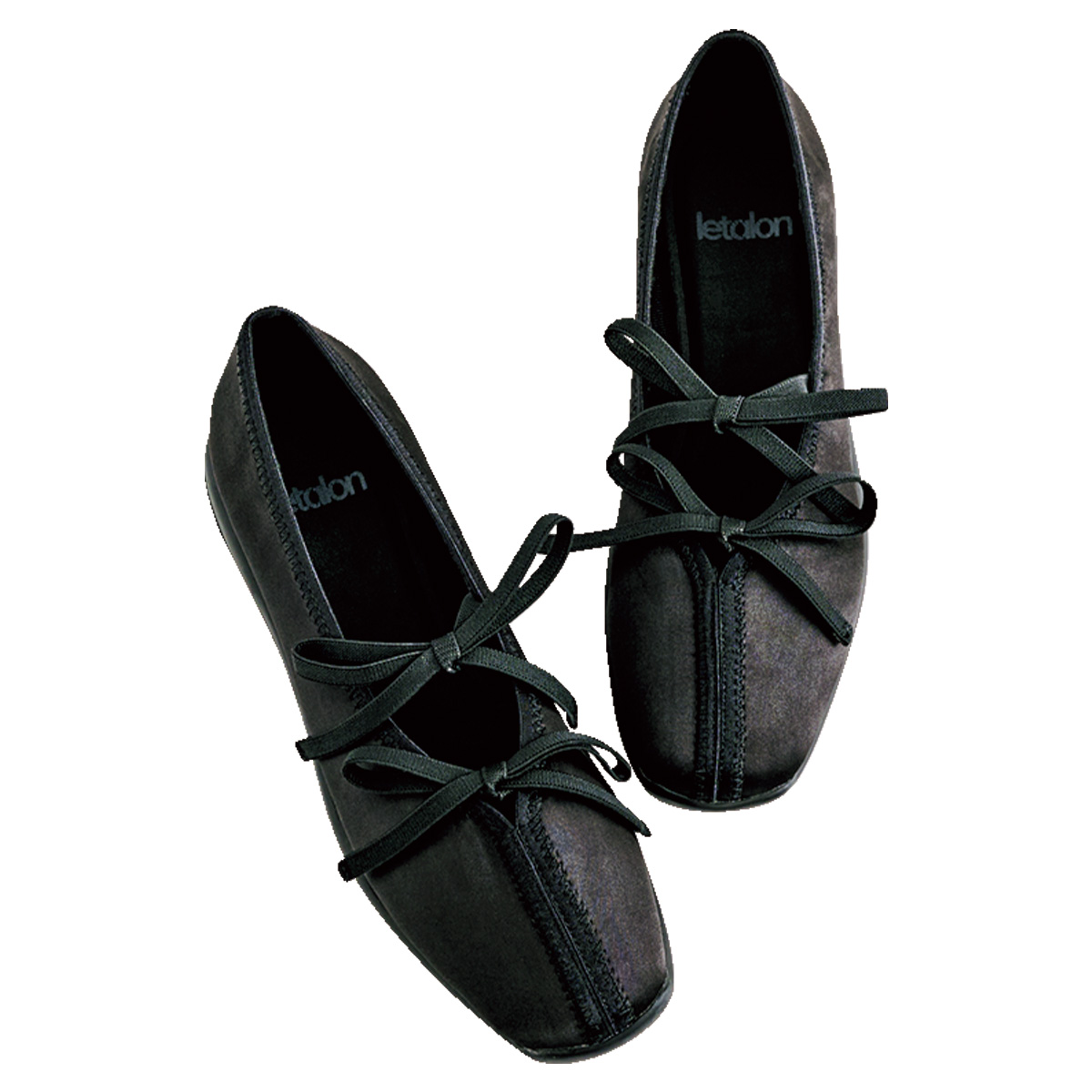 LE TALONの黒バレエスニーカー