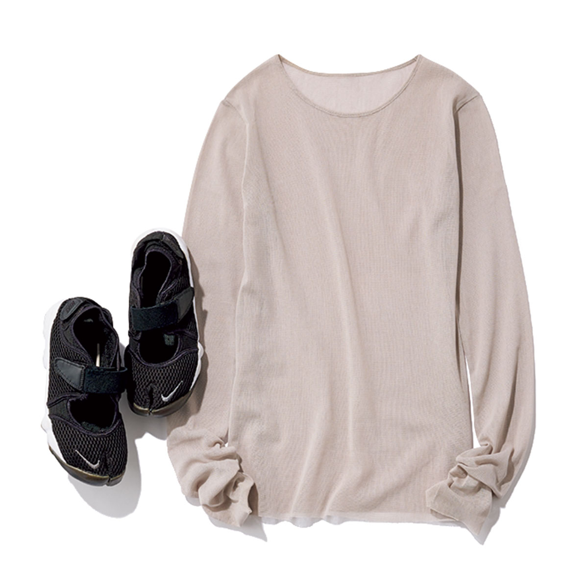 NIKEのエア リフト × Plageのシアートップス