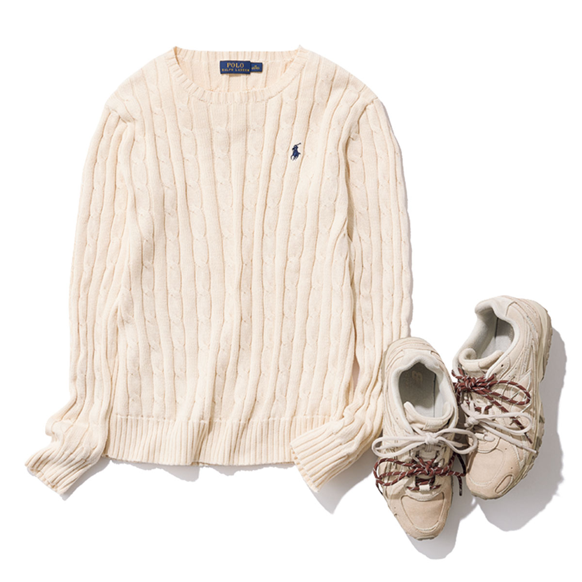 New Balanceの204L × Polo Ralph Laurenのニット