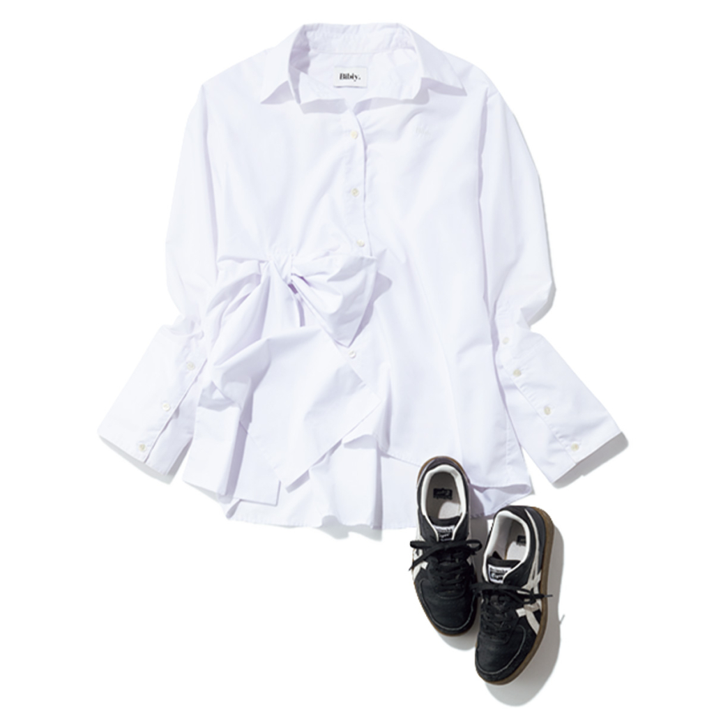 Onitsuka TigerのGSM とBibiy.のシャツ
