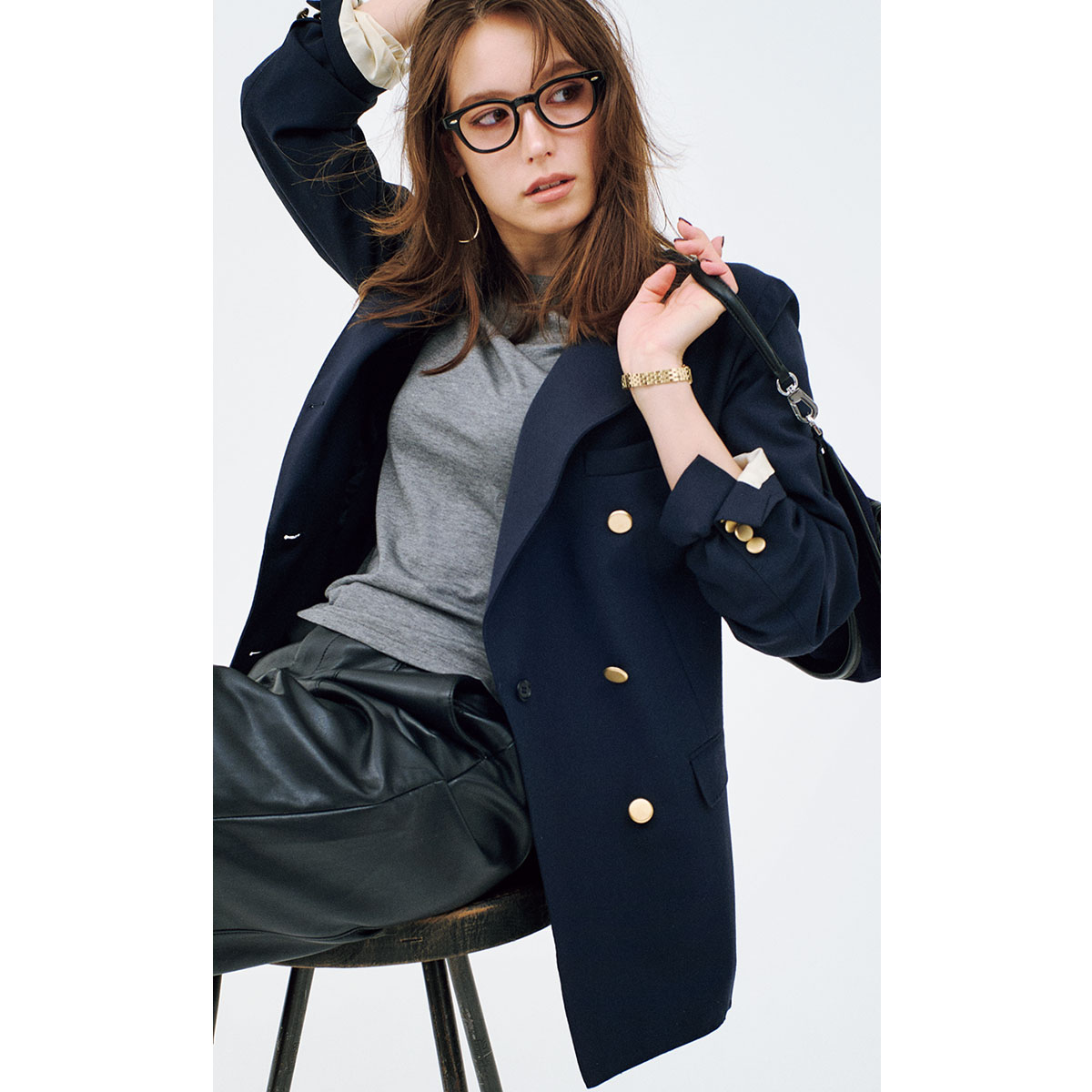 SHIPS Primary Navy Labelのギャバジン