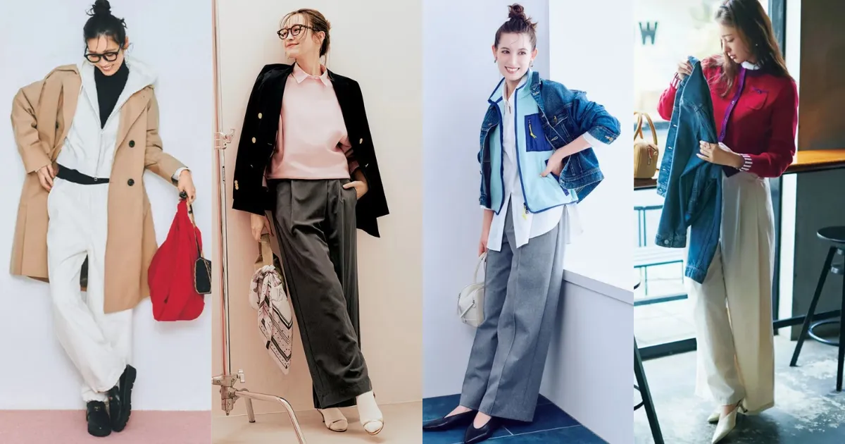 気温15度におすすめの服装のコラージュ画像